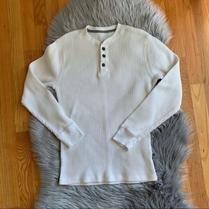 Women’s Old Navy RibbedCream Thermal Shirt Size Small